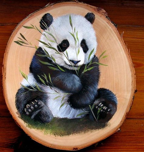 Panda Drawing Realistic, Panda Easy Drawing, Drawing Panda, Snowflake Making, Panda Artwork, Panda Painting, Panda Drawing, Drawing Realistic, Painted Rock Animals