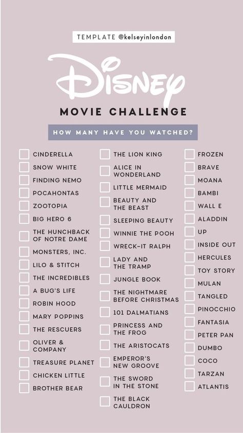 Disney Movie Challenge, Vacation Boyfriend, Movie Challenge, Disney Original Movies, Tenk Positivt, Disney Movies List, Usa Wedding, Bahasa Jepun, Movies To Watch Teenagers