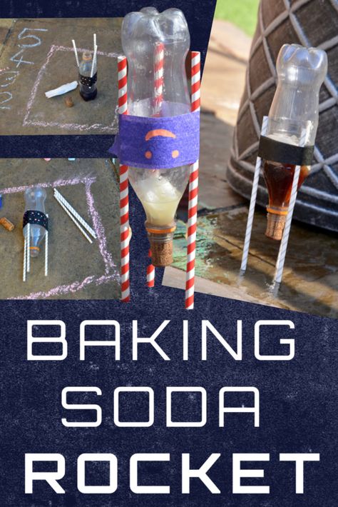 Rocket Science Fair Project, Rocket Experiments For Kids, Planet Activities For Kids, Baking Soda Rocket, Beaver Activities, Space Crafts Preschool, Stem Station, Eclectic Homeschooling, Space Club