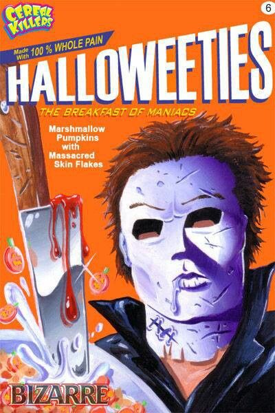 Mom can we get some please? Humour, Cereal Box Ideas, Horror Aesthetic, Horror Cartoon, Cereal Killer, The Boogeyman, Funny Horror, Michael Myers Halloween, Horror Movie Characters