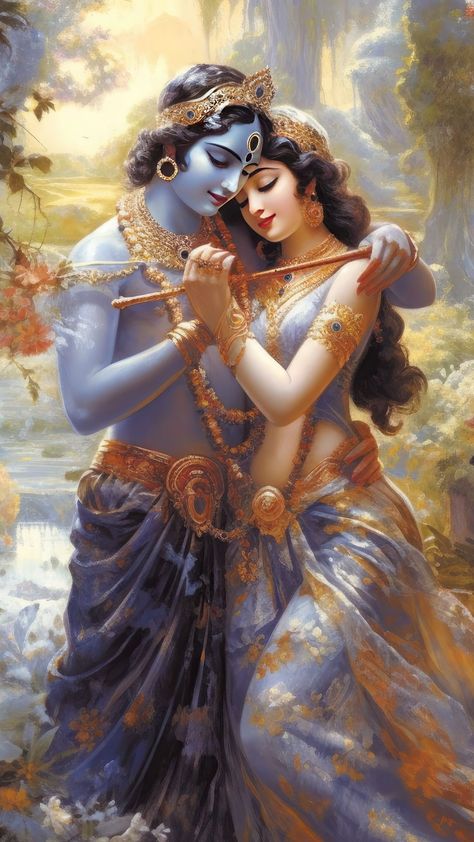 symbol of divine love and the bond of togetherness. Radhe Krishna Wallpapers, Shri Ram Photo, Lord Krishna Hd Wallpaper, Radha Krishna Images, Krishna Radha Painting, Radha Krishna Pictures, Radha Krishna Art, Radha Krishna Love, Krishna Radha