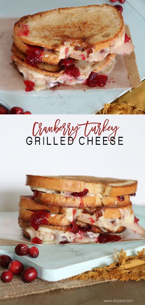 Essen, Turkey Grilled Cheese, Goddess Food, Turkey Grilled, Cranberry Turkey, Hot Sandwiches, Grilled Turkey, Grilled Cheese Recipes, Thanksgiving Leftovers