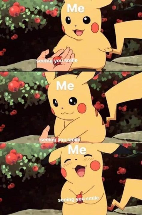 Wholesome Pikachu | Wholesome Memes | Know Your Meme 4 Panel Life, Pikachu Pikachu, Happy Memes, Cute Funny Pics, Cute Love Memes, Cute Messages, Fresh Memes, Memes Humor, Relationship Memes