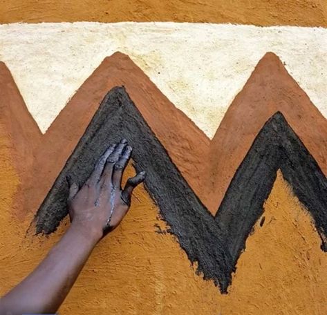 Home is Your Canvas, Finger Paint It - Improvised Life Esther Mahlangu, Afrique Art, Afrikaanse Kunst, Earth Pigments, Natural Pigments, African Textiles, Africa Art, Art Africain, African Pattern
