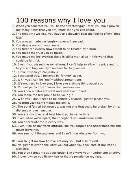 100 reasons why I love you 1. When you said that you will be the sweetest guy I met, you have proven me many times that yo... 100 Reasons Why I Love You Boyfriend Jar Ideas, 12 Reasons Why I Love You Boyfriend, 12 Reasons Why I Love You, Monthsary Gift Ideas, 365 Reasons Why I Love You List, 365 Reasons Why I Love You List For Him, I Love You Because List, Things I Love About You, Monthsary Gift For Boyfriend