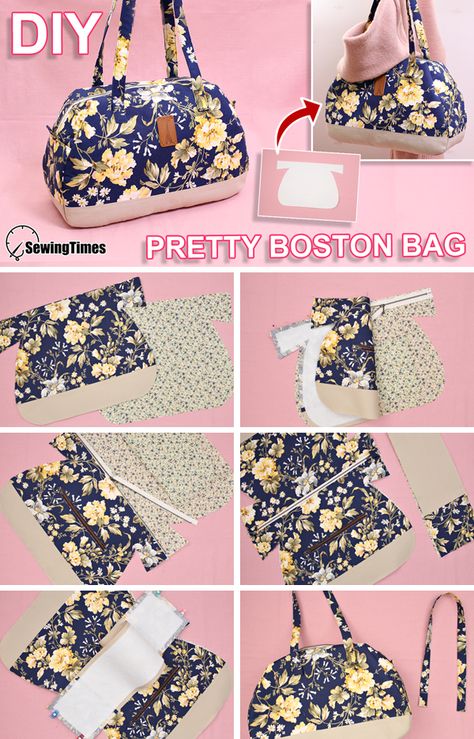 Patchwork Bag Tutorial, Handbags Patterns Sewing, Sewing Purses Patterns Free Handbags, Sewingtimes Bag, Sew Travel Bag, Origami Bag Pattern, How To Sew A Purse, Diy Sac A Main, Diy Bag Patterns