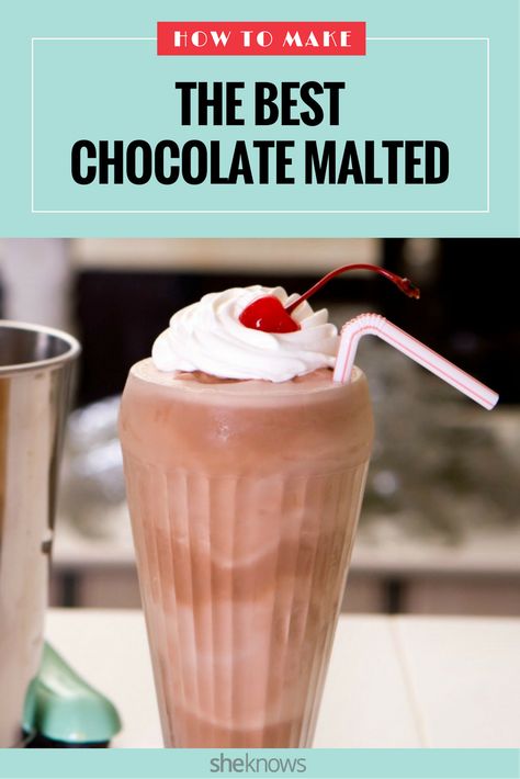 How to make the best chocolate malted. How To Make Homemade Malts, Chocolate Malt Recipe, Malts Recipes Milkshakes, Malt Recipe, Malt Milkshake, Milk Balls, Milkshake Recipe Easy, Milkshake Recipe Chocolate, Ice Cream Shake