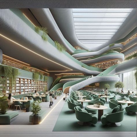 Book Shrub by Green Clay Architecture @green_clay_architecture 🔗 https://www.amazingarchitecture.com/visualization/book-shrub-by-green-clay-architecture Green Clay Architecture: Imagine stepping into a green library in Rio de Janeiro, where complex and orderly layers of design create a serene haven for knowledge and nature lovers alike. This architectural masterpiece blends the beauty of natural elements with intricate design, creating a space that feels both expansive and intimate. The l... Nature, Rio De Janeiro, Clay Architecture, Green Library, Classy Rooms, Green Clay, D&d Dungeons And Dragons, Natural Elements, Nature Lovers