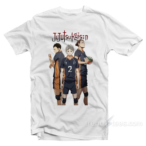 Haikyuu Shirt, Jujutsu Kaisen Shirt, Clothes Stores, Cheap Trendy Clothes, Stop Stressing, Haikyuu Karasuno, Trendy Clothes, Jujutsu Kaisen, Jujutsu