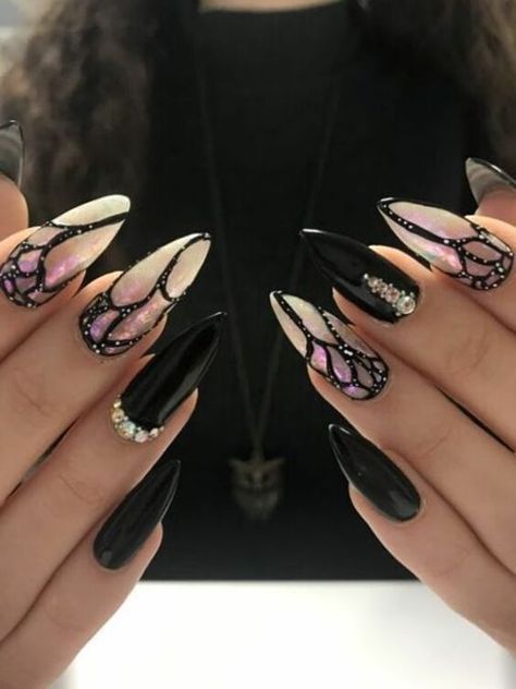 2024’s Trending Dark Spring Nails: Chic Almond, Short & Coffin Designs Colourful Nails, Dark Nail Designs, Dark Purple Nails, Velvet Nails, Halloween Acrylic Nails, Purple Nail Designs, Colorful Nails, Lace Nails, Goth Nails