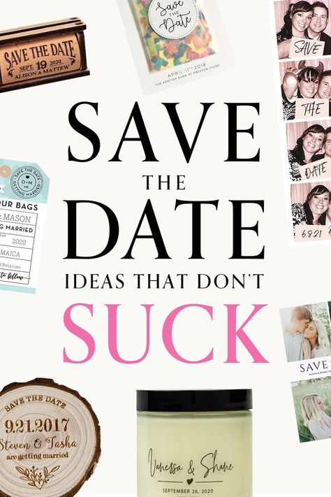 Funny Wedding Save The Date, Interesting Save The Date Ideas, Fun Save The Date Ideas Creative, Wedding Diy Save The Date, Save The Date Gift Ideas, Different Save The Date Ideas Unique, Cool Wedding Save The Date, Wedding Invitation And Save The Date, Ideas For Save The Date