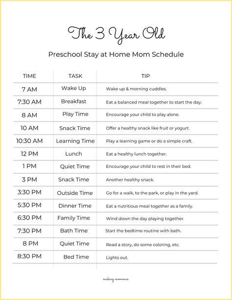 Montessori, Daily Toddler Schedule Stay At Home, Sample Stay At Home Mom Schedule, Things To Do With Three Year Olds, Three Year Old Schedule, Stay At Home Mom Schedule Toddler, Three Year Old Daily Schedule, One Year Old Daily Schedule, Sahm Schedule Daily Routines 2 Under 2