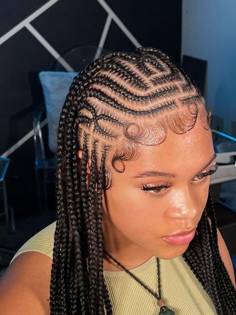 Tribal braids. #cornrows Hair Styles With Beads, Braids With Designs, Braids Designs, Braiding Patterns, Hair Braid Designs, Feed In Braids Hairstyles, Quick Braided Hairstyles, Cute Box Braids Hairstyles, Braided Cornrow Hairstyles