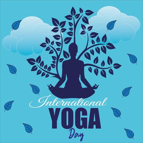 International day of yoga illustration | Premium Vector #Freepik #vector International Yoga Day Poster, International Yoga Day Images, Yoga Day Posters, Heading Design, I Love U Mom, International Day Of Yoga, World Yoga Day, Happy International Yoga Day, Love U Mom