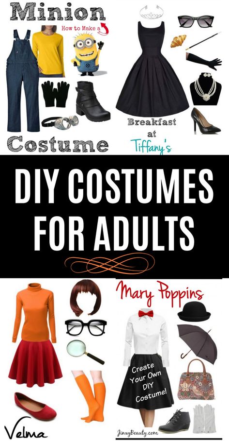 Mary Poppins Diy Costume, Diy Mary Poppins Costume, Work Appropriate Costumes, Velma From Scooby Doo, Easy Disney Costumes, Disney Costumes For Women, Easy Diy Costume, Work Appropriate Halloween Costumes, Velma Costume