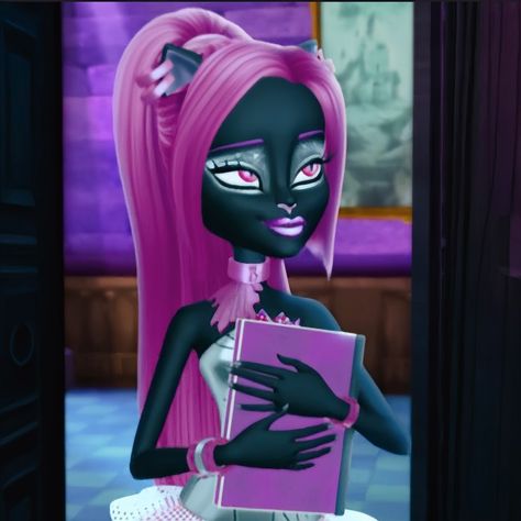 Monster High Kitty Noir, Kitty Noir Monster High, Catty Noir Pfp, Catty Noir Aesthetic, Catty Noir Icon, Monster High Catty Noir, Pfp Ig, Haunted Garden, Moster High