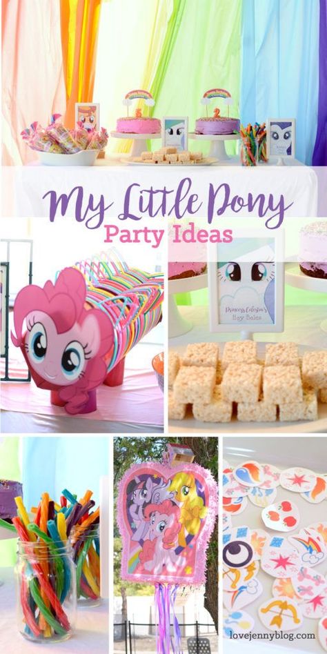 My Little Pony Birthday Party Ideas, Pony Birthday Party, My Little Pony Birthday Party, Little Pony Birthday Party, My Little Pony Party, Pony Birthday, Carnival Birthday Parties, Pony Party, 6th Birthday Parties