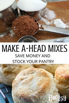 Baking Mix Recipes, Homemade Dry Mixes, Cooking From Scratch, Stock Your Pantry, Homemade Pantry, Biscuits Cookies, Food Recipes Vegetarian, Food Recipes Ideas, Way To Save Money