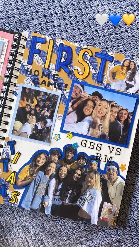 Senior Scrapbook Ideas, Senior Year Scrapbook, School Memories Scrapbook, Senior Year Fun, Homecoming Proposal Ideas Football, Friend Scrapbook, High School Memories, Senior Year Of High School, Proposals Ideas