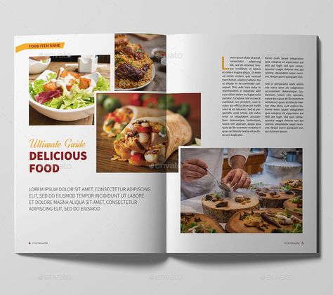 Food Magazine Layout, Travel Magazine Layout, Recipe Graphic, Plats Healthy, Plant Based Cookbook, Magazine Spreads, Food Content, Recipes From Scratch, Recipes Vegan