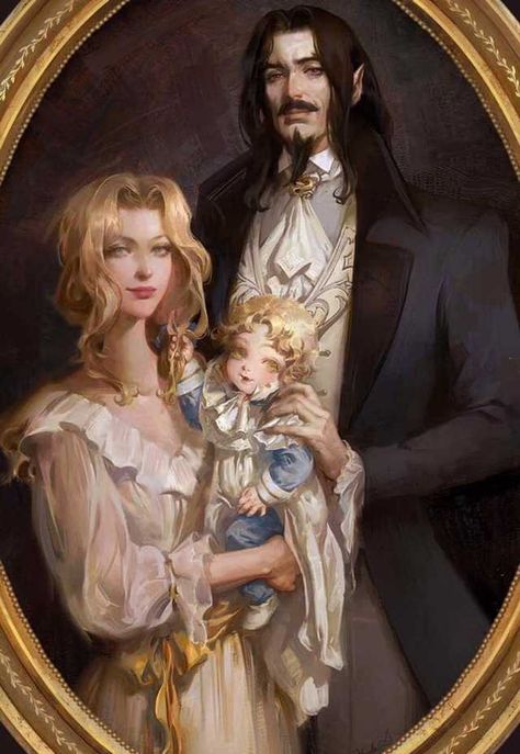 Dracula’s family - Imgur Castlevania Netflix, Alucard Castlevania, Castlevania Wallpaper, Castlevania Anime, Personaje Fantasy, Vampire Art, Family Painting, Gambar Figur, 인물 드로잉