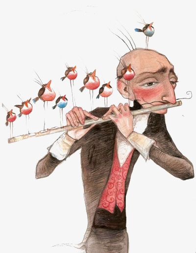 Creative flute Flute Illustration, Birthday Pinterest, Ilaria Urbinati, Illustration Mignonne, 동화 삽화, Music Illustration, Turin Italy, Music Artwork, Musical Art