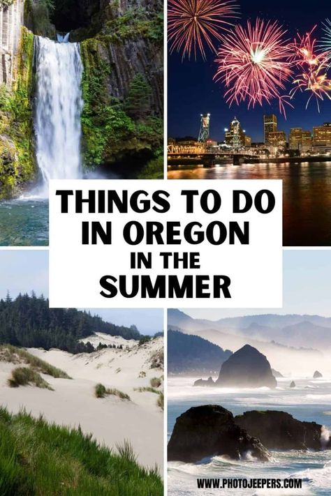 Oregon Bucket List, Places To Visit In Oregon, Coastal Oregon, Summer Packing List, Oregon Summer, Things To Do In Oregon, Summer Packing Lists, West Coast Travel, Oregon Portland