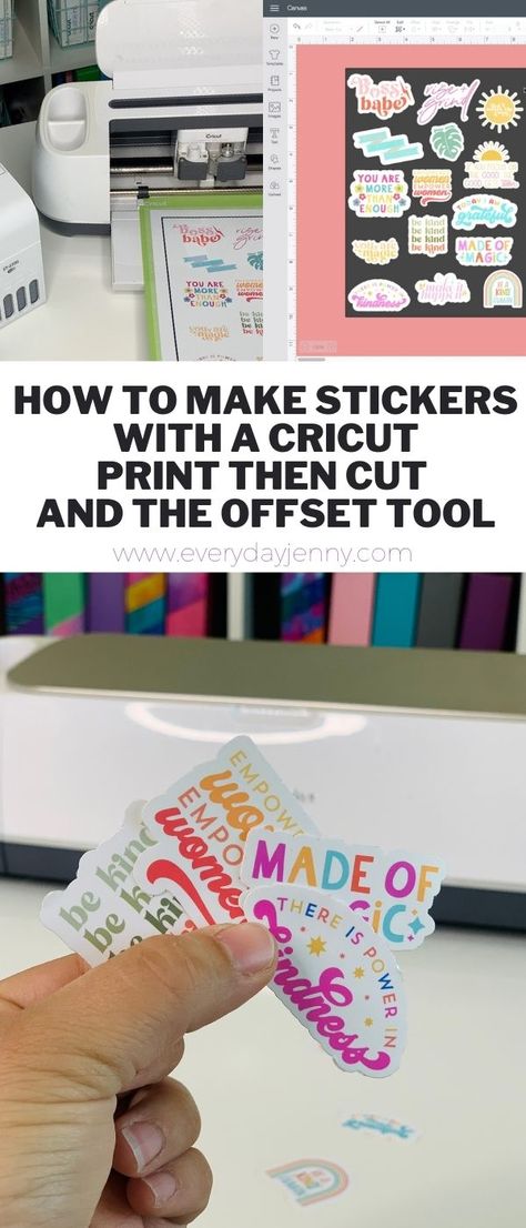 Printable Vinyl Stickers Cricut, Print To Cut Cricut, Crafts Made With Cricut, Cricut Projects Beginner Stickers, How To Print Your Own Stickers, Easy Peel Stickers Cricut, Vinyl Stickers Diy, Making Vinyl Stickers With Cricut, How To Make Printable Stickers