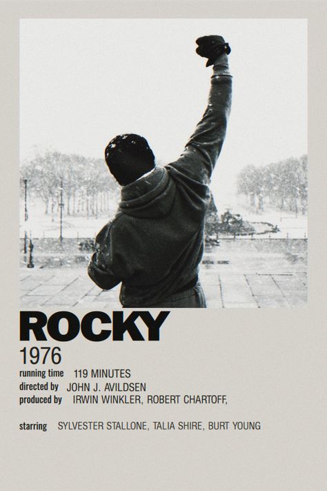 #rocky #rockybalboa #movie #1976 #poster #minimalist #sylvesterstallone #minimalistposter Rocky 1976 Poster, Rocky Poster Movie, Rocky Polaroid Poster, Rocky Movie Aesthetic, Rocky Minimalist Poster, Famous Movie Posters Film, Minimalistic Movie Posters Classic, Rocky Balboa Aesthetic, The King Movie Poster