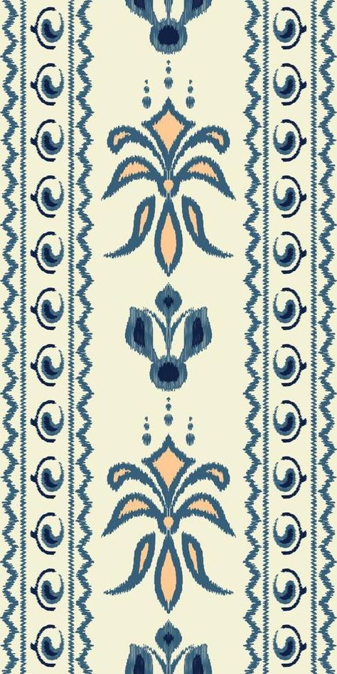 Fabric Motif Design, Ikkat Border Design, Ikat Border Design, Indian Design Pattern, Ikkat Designs Ikat Pattern, Indian Border Design, Indian Geometric Pattern, Geometric Border Pattern, Geometric Border Design