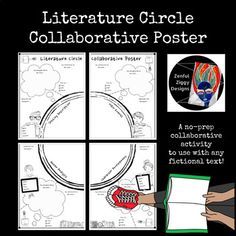 6th Grade Reading, 6th Grade Ela, 5th Grade Reading, Literature Circles Middle School, Literature Circle, French Literature, Reading Projects, Reading Posters, High School Ela