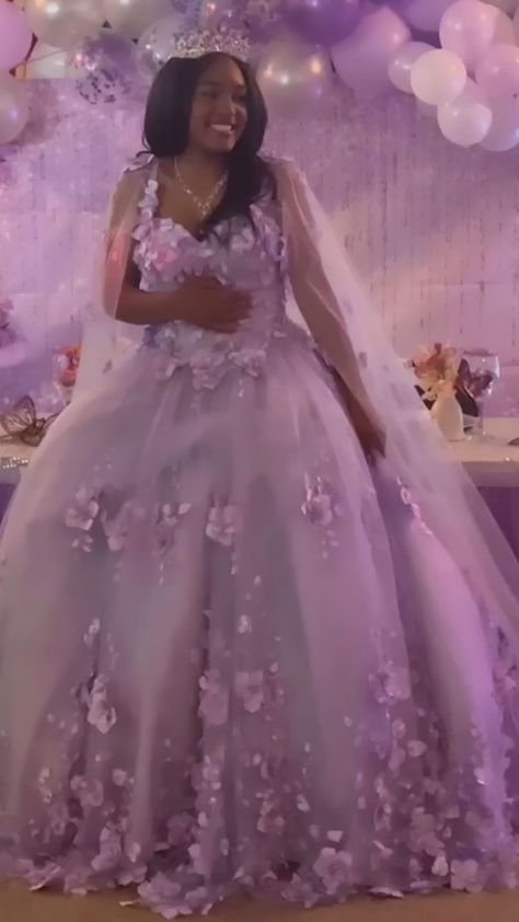 #sweet16 #sweet16dress lavender sweet 16 flowers dresss Lavender Sweet 16 Dresses Ball Gowns, Sweet 16 Dresses Lilac, Sweet 16 Lilac Dresses, 16 Birthday Dresses Purple, Purple Dresses Sweet 16, Lavender Sweet Sixteen Dress, Lavender Dress Sweet 16, Light Purple Dress Sweet 16, Sweet 16 Princess Dresses