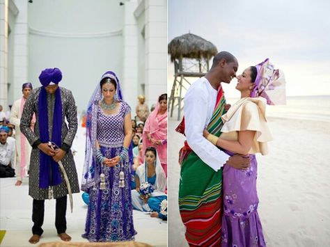 African and indian wedding Kassel, Blindian Couples, Marriage Indian, Mixed Beauty, Wedding In Jamaica, Genetic Diversity, Nigerian Traditional Wedding, African Traditional Wedding Dress, Interracial Couple