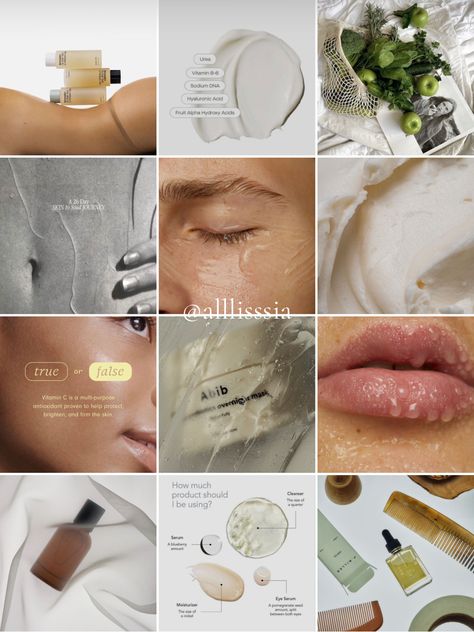 Visual feed, aesthetic pictures, skin care, moodboard, smm, marketing, branding Mood Photos Aesthetic, Aesthetic Injector Instagram Feed, Day Spa Branding, Skin Care Mood Board, Skincare Brand Instagram Feed, Medspa Instagram Feed, Skin Care Post Ideas, Skin Care Marketing, Skincare Business Aesthetic