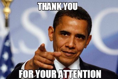 20 Thank You Memes You Need To Send To Your Friends ASAP #sayingimages #thankyoumemes #memes Saying Thank You, Thank You For Your Attention Funny, Thank You For Listening Powerpoint Cute, Attention Meme, You Memes Funny, Thank You Memes, Obama Meme, Memes Template, Image Meme