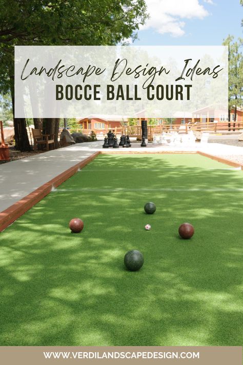 Bocce Court Diy, Bocce Court Backyard, Backyard Bocce, Golf Putt, Bocce Ball Court, Bocce Court, Diy Lawn, Bocce Ball, Healthy Activities