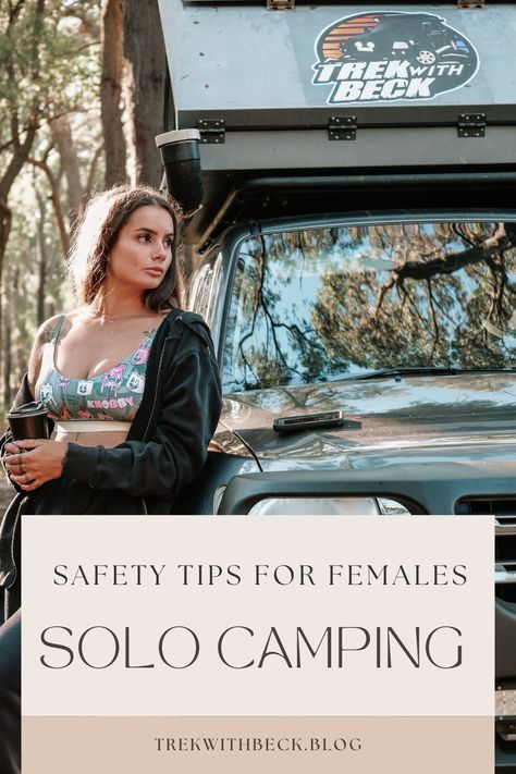 Solo Car Camping Women, Solo Camping Women, Tips For Females, Camping Solo, Camping Colorado, Camping Uk, Camping Safety, Solo Camping, Nomad Life