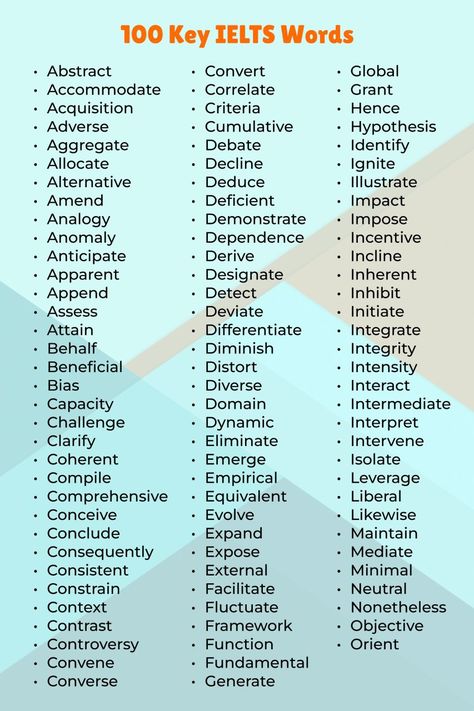 100 IELTS WORDS Ielts Writing Vocabulary, Act Vocabulary List, How To Improve My Vocabulary, Advanced Vocabulary Words, Ielts Speaking Vocabulary, Ielts Vocabulary Writing, Ielts Preparation Plan, Ielts Self Study Plan, Ielts Vocabulary Speaking