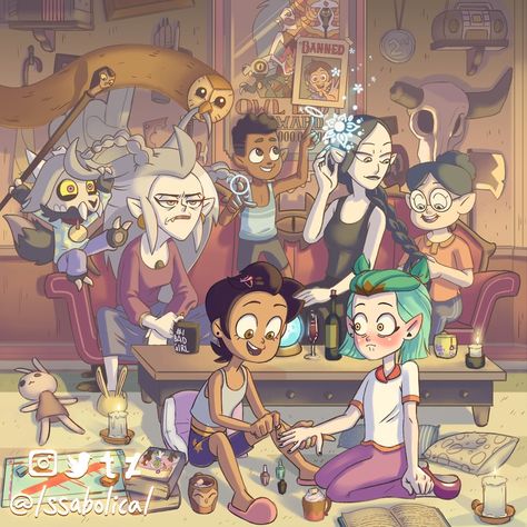 Issabolical (@Issabolical) / Twitter Owl Family, House Fan, The Owl House, Disney Shows, Slumber Party, Fete Anime, Wow Art, Slumber Parties, Cartoon Shows