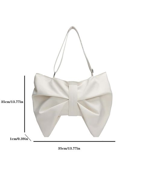 Bow Design Novelty Bag | SHEIN USA Molde, Couture, Embellished Handbags, Boho Fiber Art, Sac En Cuir Diy, Clutch Bag Pattern, Side Bags For Women, Trendy Bows, Bow Purse