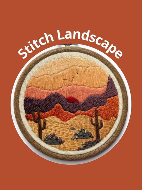 43 Landscape Embroidery Designs & Simple Stitched Patterns - meshthread.com Nature, Landscape Embroidery Patterns, Embroidery Pdf Patterns Free, Embroidery Designs Simple, Nature Embroidery, Landscape Embroidery, Most Popular Flowers, Ocean Shores, Mystery Novels