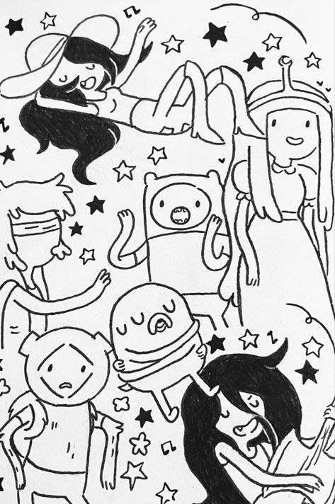 Croquis, Adventure Time Wall Prints, King Of Ooo Adventure Time, Adventure Time Parking Spot Painting, Adventure Time Doodles Easy, Finn The Human Drawing, Fin And Jake Drawings, Adventure Time Simple Art, Adventure Time Style Art