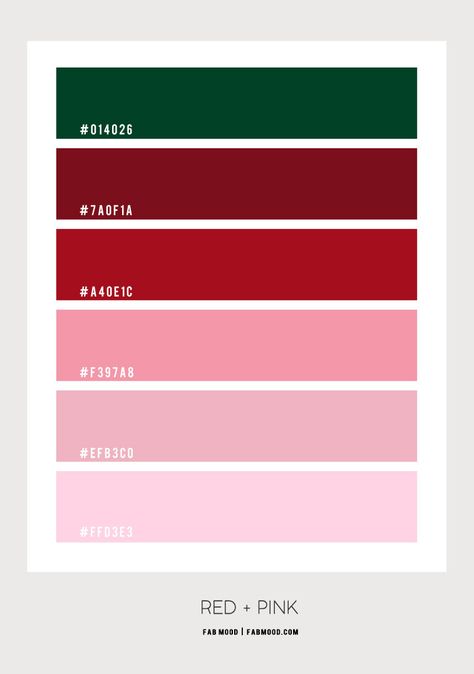 Pink and Red Colour Scheme – Colour Palette #90 1 - Fab Mood | Wedding Colours, Wedding Themes, Wedding colour palettes Red Pink Color Scheme, Pink Red Green Aesthetic, Pink And Red Color Palette, Red And Pink Color Palette, Red Colour Scheme, Pink Wedding Color Scheme, Summer Colour Palette, Yellow Building, Pink Colour Scheme