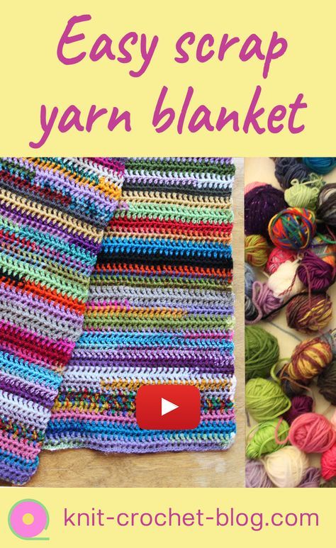 Jayda In Stitches Crochet, Scrap Yarn Scarf, Crochet Tutorial Step By Step, Crotchet Blankets, Diy Crochet Blanket, Crochet Throws, Scrap Crochet, Yarn Scraps, Crochet Blanket Tutorial