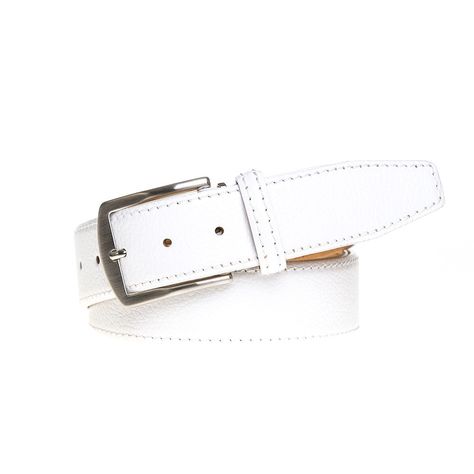 Designer leather belts made for men and women alike. This white Italian leather belt will become a staple to any wardrobe. Discover Roger Ximenez designer leather belts and experience the sleek and smooth designs of a leather artisan. Order your leather belt today and enjoy free domestic shipping in the United States. Leather Belt Details 100% Italian calf leather with nubuck lining Leather tanned and finished in Italy Handcrafted and made to order in the USA Available in 35mm or 40mm widths Inc Golf Belt, White Italian, Leather Artisan, White Belt, Comfy Hoodies, Cap Design, Travel Pouch, Leather Belts, Discount Coupon