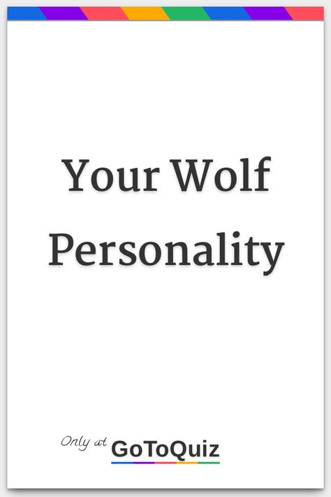 "Your Wolf Personality" My result: The Outcast Black Wolf Drawing, Wolf Personality, Wolf Ranks, Constant Nightmares, Lone Wolf Quotes, Fake Injury, The Outcast, Color Quiz, Nothing But Trouble