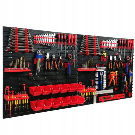 Pinnacle of Performance: Pinning the Top-Speed Titans Workshop Tool Wall, Mechanic Workshop Organization, Tool Wall Storage Garage, Home Garage Workshop, Workshop Hacks, Tool Wall Storage, Storage Board, Garage Wall Storage, Wall Mount Storage