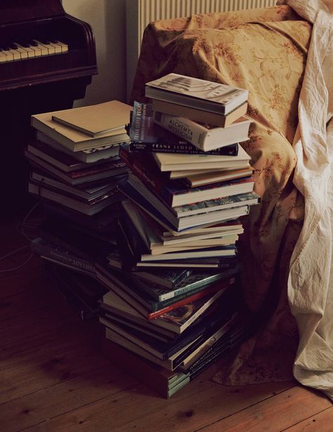 Lexa Y Clarke, Pierre Yovanovitch, Paris Flea Markets, Dark Books, John Ruskin, Pile Of Books, Saint Luke, Paris Home, London Flat