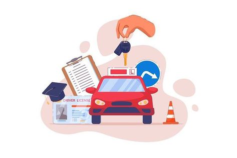 Our driving school delivers your authenticated driving license to your home within 72 hours. Consult our website to start the procedure for obtaining your driving licence. Car Learning, School Advertising, Train Illustration, Drive App, Truck Detailing, Advertising Logo, Driving Instructor, Flower Graphic Design, Cartoon Monsters