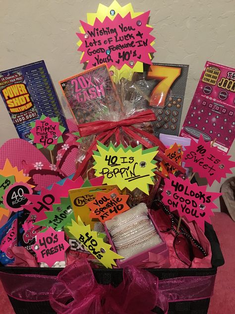 40th Birthday gift basket 40th Birthday Baskets For Women, 40th Birthday Gift Basket For Women, 40th Birthday Ideas For Women Gift, 40th Birthday Gift Basket, Funny 40th Birthday Gifts, 40th Birthday Ideas For Women, 40th Birthday Gift For Women, Birthday Gift Basket, 40th Bday Ideas